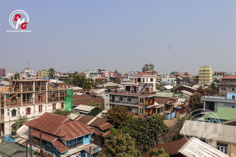 The Arakan State capital Sittwe is pictured on March 20, 2023.