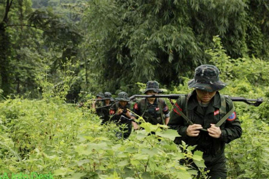 Arakan Army fighters (Photo: AA Info Desk)
