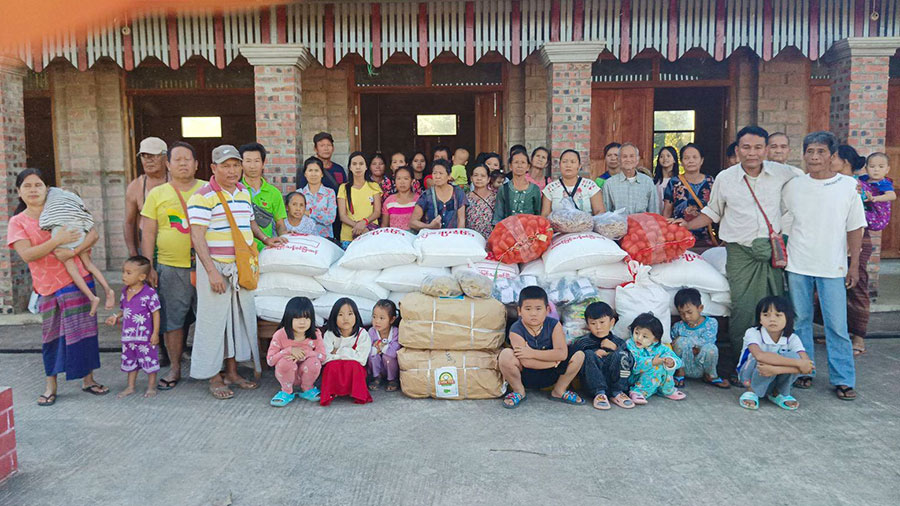 Displaced people in northern Shan State. (Photo: Ta’ang Women’s Organization)