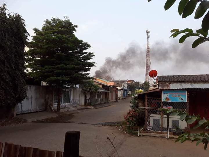 Fighting reported in Kayin State border town