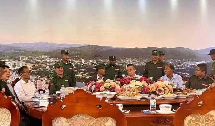 Deng Xijun meets seven ethnic armed groups in December 2022 in China’s Yunnan Province.