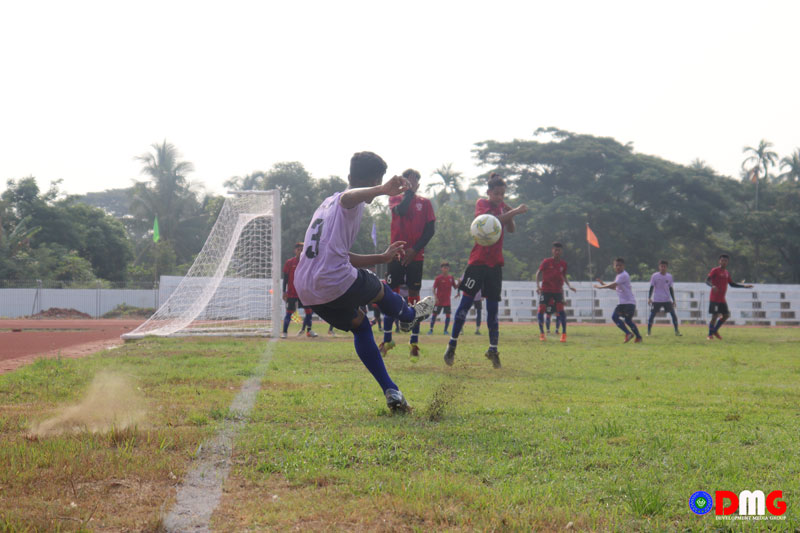 An inter-district football tournament held in May 2023 at Danyawaddy sportsground in Sittwe.