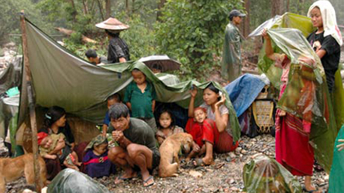 ထိုင်းအာဏာပိုင်များက ရိက္ခာထောက်ပံ့ခွင့် ပိတ်ပင်ထား၍ မြန်မာစစ်ရှောင်များ အခက်အခဲဖြစ်နေ