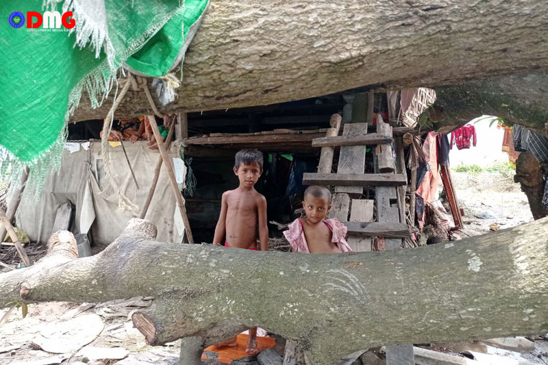 Photo Essay: Scenes from a Sittwe Twsp village decimated by Cyclone Mocha