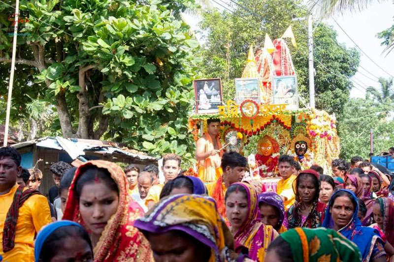 The chariot festival brings Hindus together annually in Maungdaw, Arakan State. (Photo: Supplied)