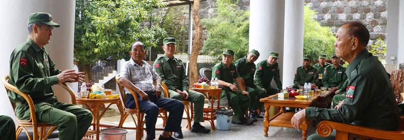  ၂၀၂၂ ခုနှစ် စက်တင်ဘာလအတွင်းက FPNCC အဖွဲ့ဝင်များ တွေ့ဆုံခဲ့စဉ်။ (Photo  – The Kokang)