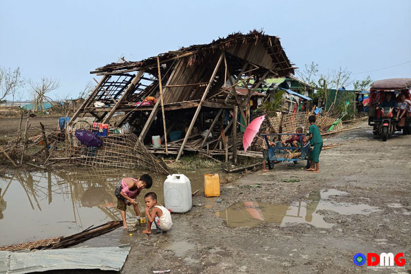 More than 100,000 people affected by storm in Pauktaw Twsp