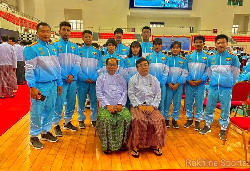 Athletes from Arakan State contesting in the SEA Games. (Photo: Rakhine Sports)
