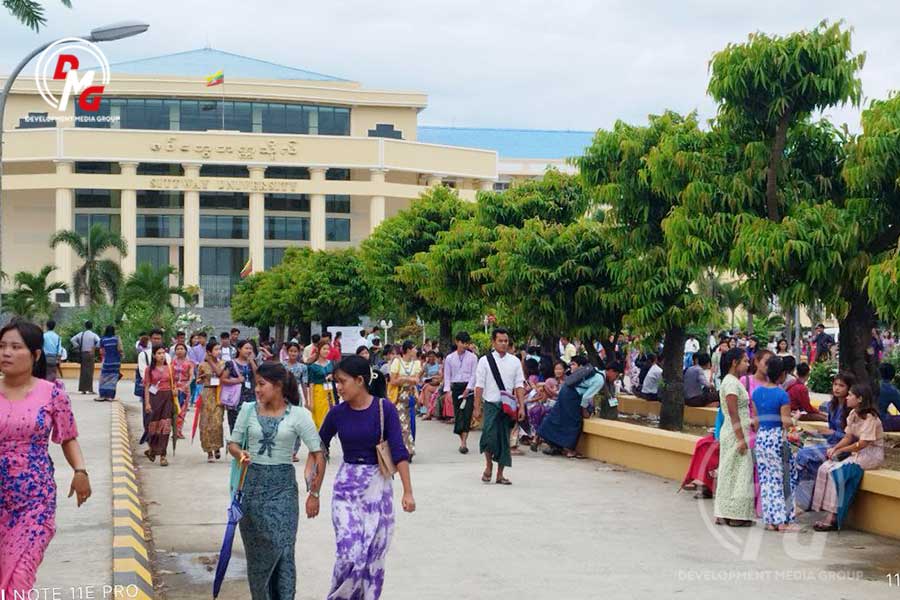 Distance learners take exams in fear at Sittwe University