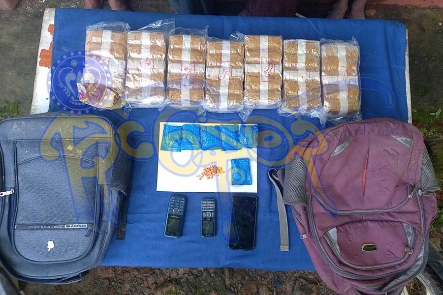 Methamphetamine pills seized on the Buthidaung-Maungdaw road on October 4, 2023. (Photo: Rakhine Daily)