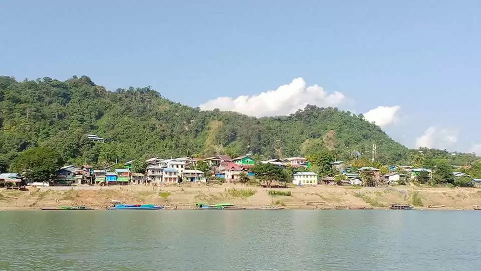 Paletwa town is seen from the Kaladan River. (Photo: Khumi Media)