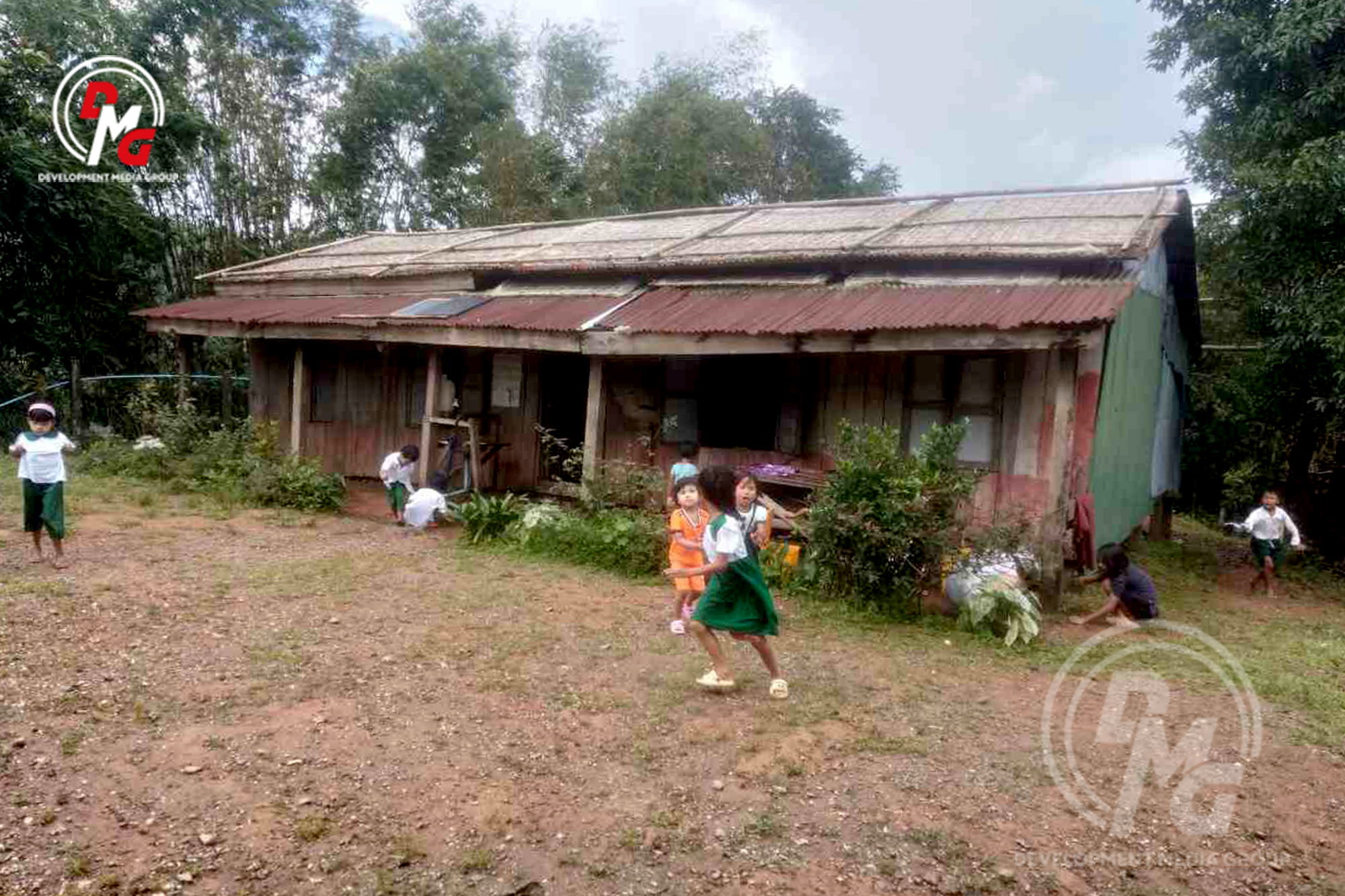 The Yay Paw Gyi village school seen on September 19, 2023.
