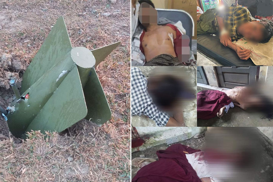 Several Arakan State residents were killed or injured by junta artillery strikes from January 9-11. (Photo: APM)