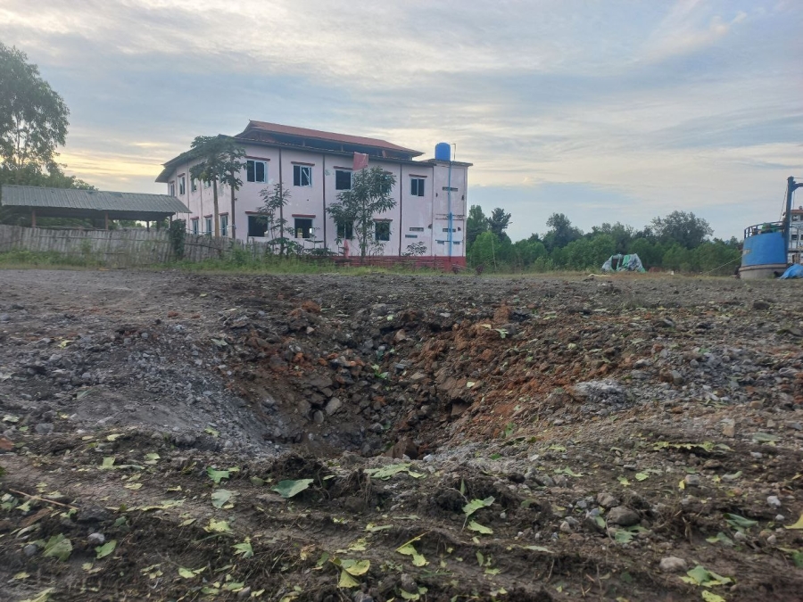 Two civilians were killed and at least 10 others were injured in a junta airstrike on Kanhtaunggyi Town, part of Arakan State's Myebon Township, on September 25. (Photo: APM)