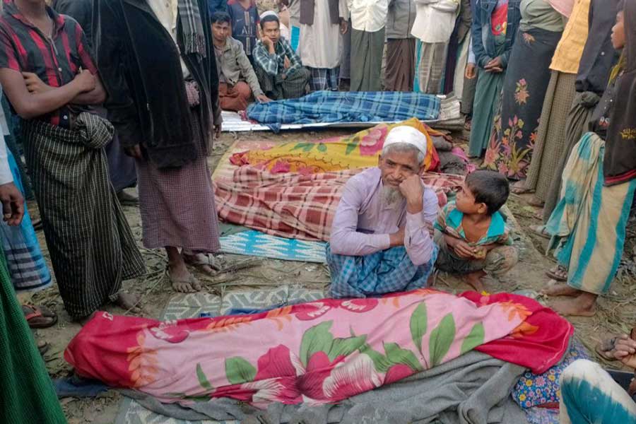 A total of 22 Muslims were killed and 29 injured in a junta bombing raid on Thardar Village in Arakan State’s Minbya Township on March 18. 