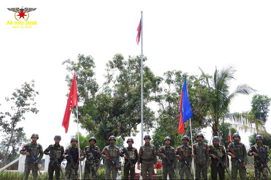 The AA seized the Kyeinchaung BGF outpost on April 12, 2024. (Photo: AA Info Desk)