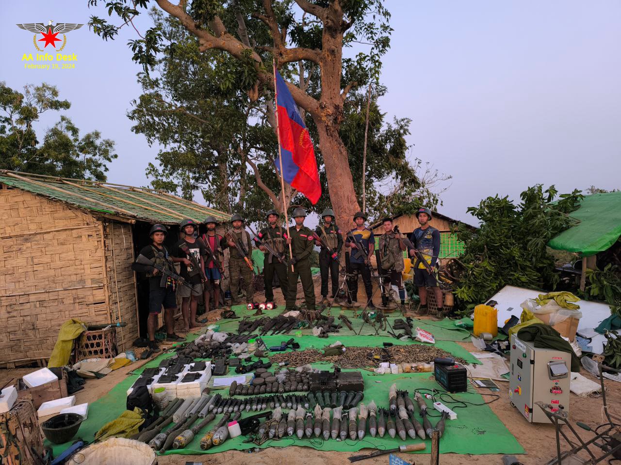 The AA seized a military camp on Mt. Pelron in Maungdaw Township on February 19.