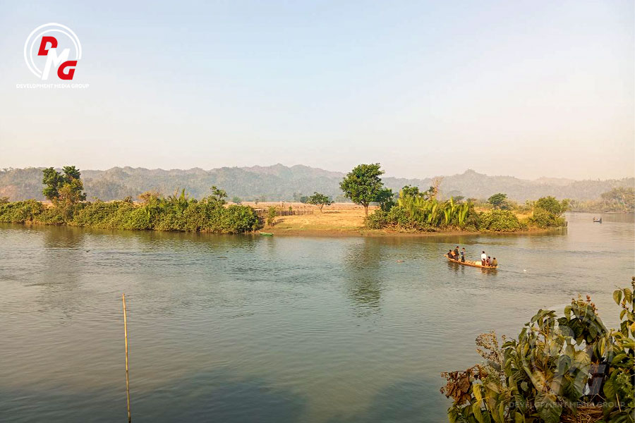 A scene in the Tawphyarchaung area of Ponnagyun Township, Arakan State, is pictured in March 2024.