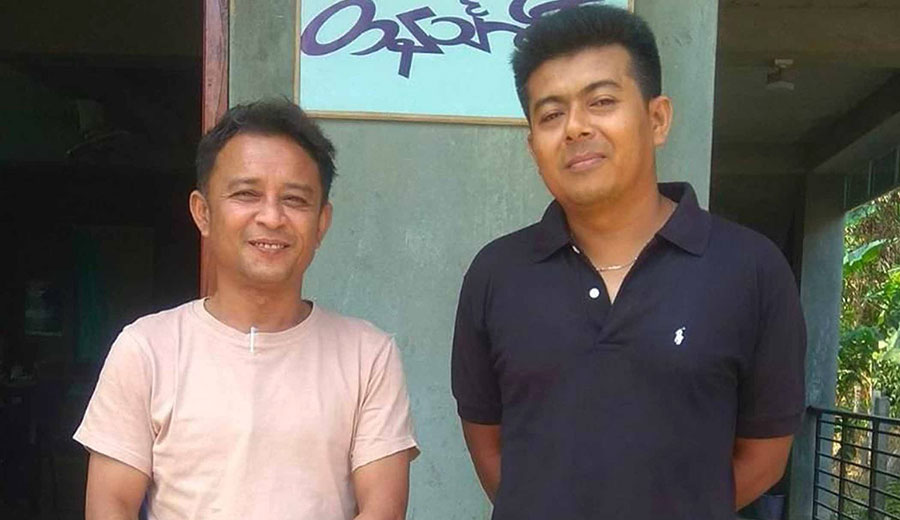 Dawei Watch reporters Ko Aung Hsan Oo and Ko Myo Myint Oo