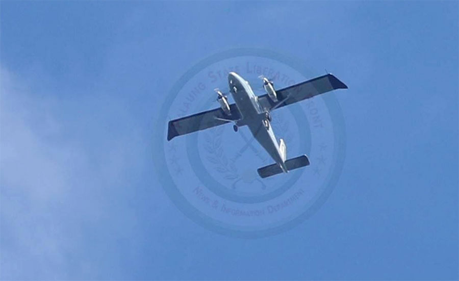 A Y-12 jet fighter of the Myanmar Air Force. (Photo: TNLA)