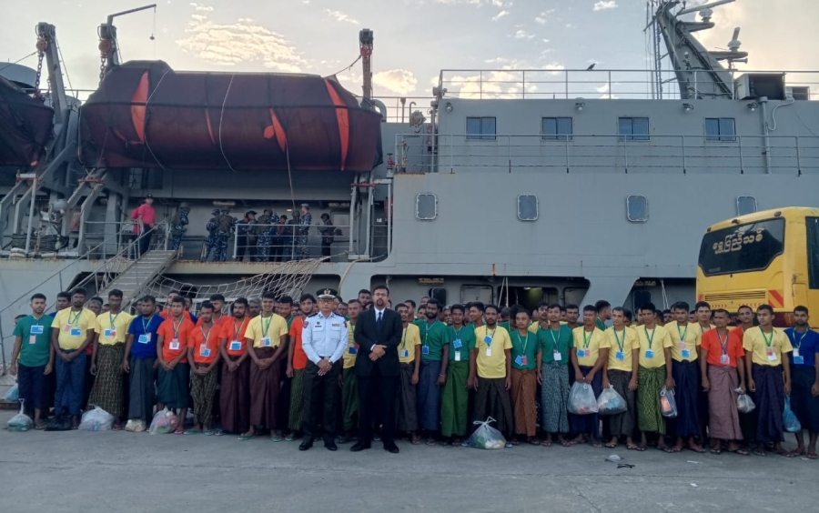 Eighty-five Bangladesh citizens were returned home from Myanmar prisons on September 29. (Photo: Bangladesh Embassy)