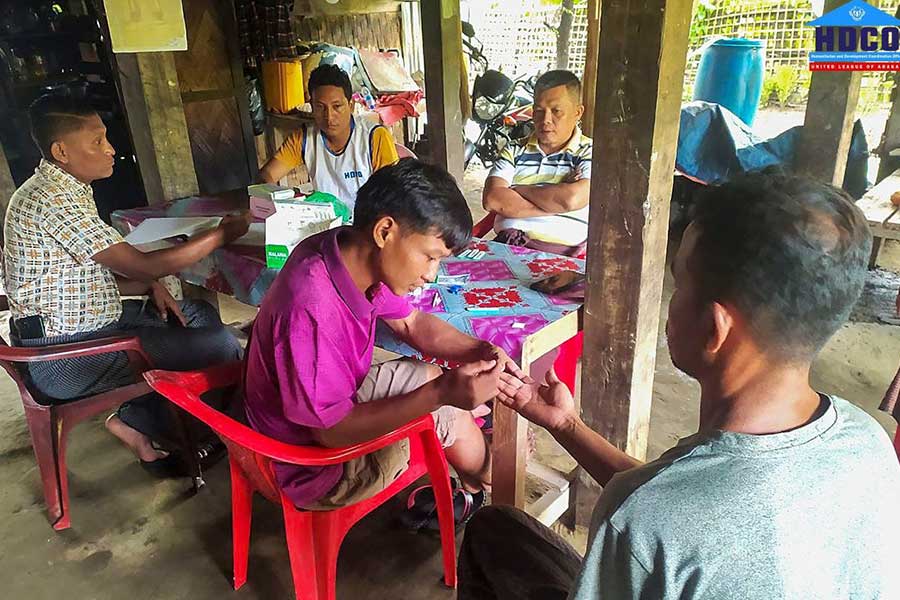 HDCO employees provide healthcare services in Maungdaw Township. (Photo: HDCO)
